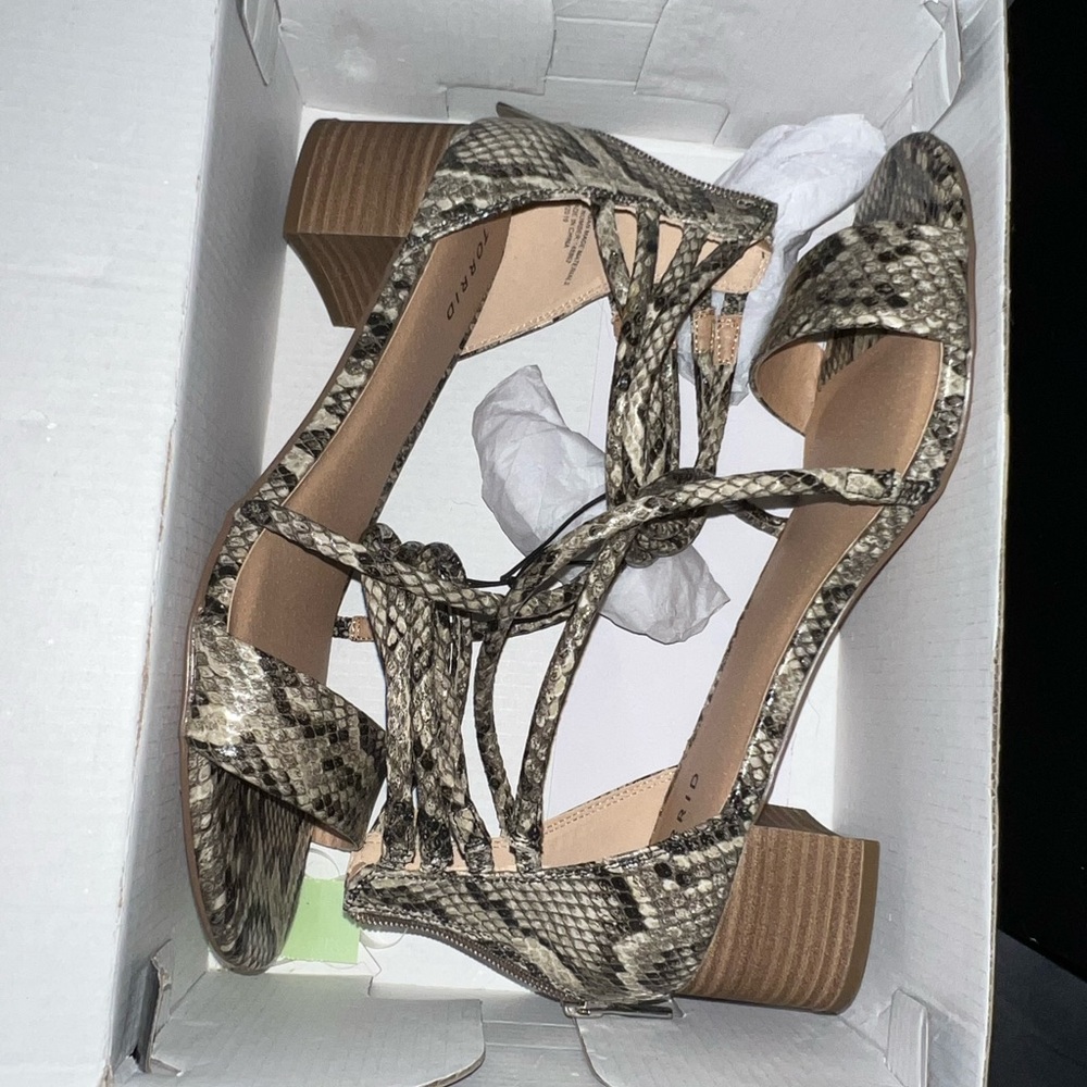 Torrid, NIB, snake heels